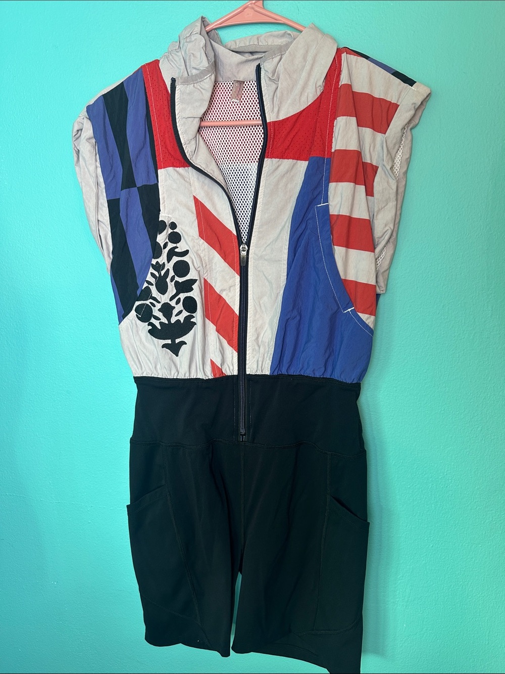 #245 Free People Movement One Piece Active Bodysuit Romper S